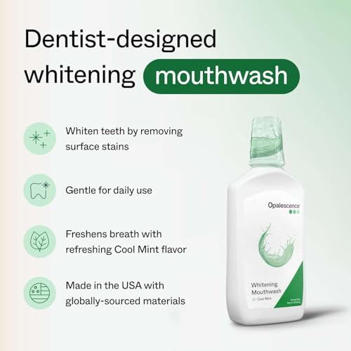 Opalescence Go Teeth Whitening Kit 15% Hydrogen Peroxide 7 Treatments with Sensitive Toothpaste 4.7 oz and 1 oz Travel Size Plus Alcohol Free Mouthwash and Toothbrush -5167-5447-6288T