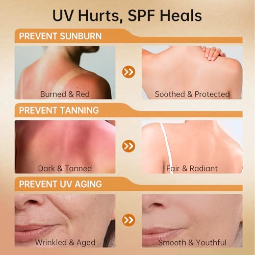 VGO Tinted Sunscreen for Face SPF 50, Tinted Moisturizer with SPF, Face Sunscreen for Women, Sweat Resistant Oil Free with No White Cast, 1.76oz