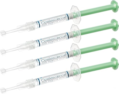 Opalescence 15% Gel Syringes Teeth Whitening Refill Kit - Low Sensivity (4 Syringes) - Cool Mint - Carbamide Peroxide - Made in The USA by Ultradent Tooth Whitening 5195-2