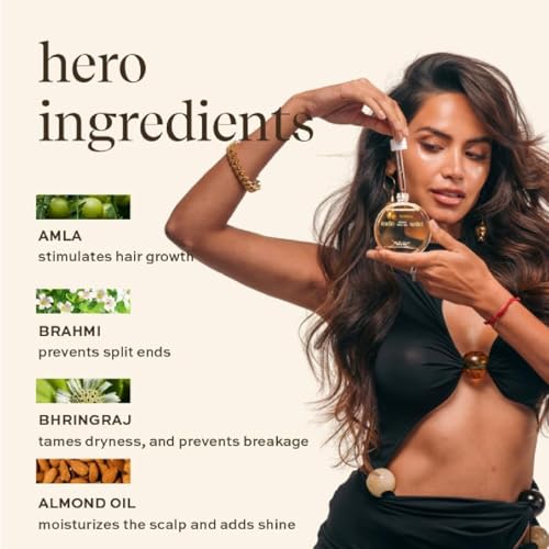 Inde Wild Champi Hair Oil, 50ml, Ayurvedic Treatment with Amla, Brahmi, Bhringraj, Almond Oil for Hair Growth and Nourishment