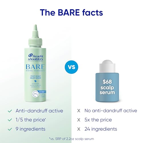 Head & Shoulders Anti-Dandruff Bare Scalp Relief Serum, 0.1% Pyrithione Zinc, for Itch Relief and Scalp Comfort, 4.2 fl oz