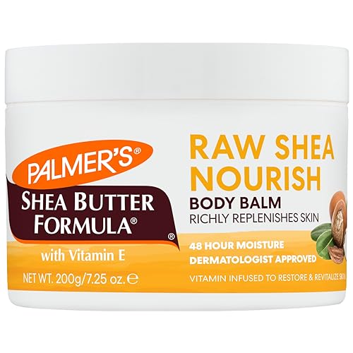 Palmer's Shea Butter Formula Raw African Shea Butter Balm, Nourishing Body Moisturizer for Rough, Dry Skin, 7.25 Ounces