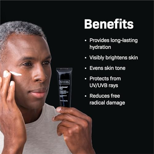 Revision Skincare Intellishade® Clear SPF 50, Anti-Aging Sunscreen for Face, Oil-Free Daily Moisturizer with SPF, Peptides & Vitamin C, Invisible Hydrating Broad-Spectrum Sunscreen, 1.7 oz