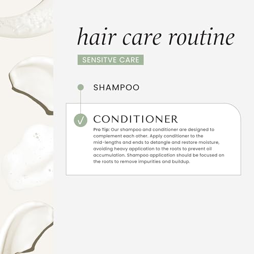 HASK Sensitive Care Shampoo + Conditioner Set | Fragrance-Free, Paraben-Free, Sulfate-Free, Gluten-Free, Vegan, Cruelty-Free, Color Safe | 12oz each