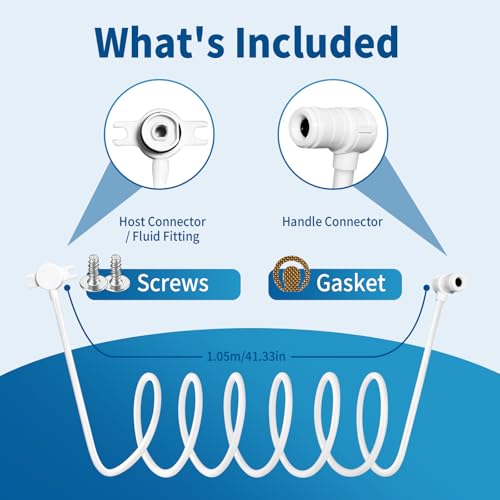 Replacement Hose for Waterpik Sonic-Fusion SF-01/SF-02/SF-03/SF-04 Flossing Toothbrush | Accessories that match the Water pik Water Flosser, 1 Pack