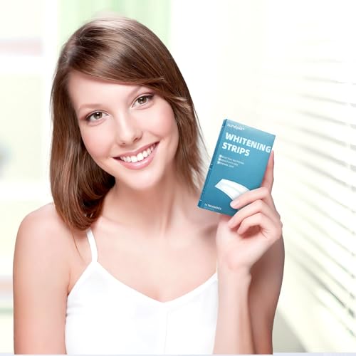 14 Day Teeth Whitening Strips Kit for Sensitive,Non-Slip Enamel-Safe Strips for Whiter Teeth(28 Strips)