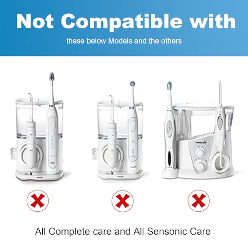 Replacement Brush Heads for WaterPik Sonic-Fusion 2.0 Flossing Toothbrush (SF-03/SF-04) and Sonic-Fusion Flossing Toothbrush (SF-01/SF-02),5 Count White with Covers