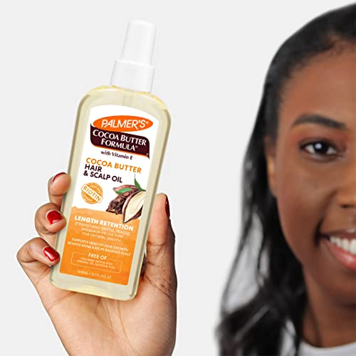 Palmer's Cocoa Butter & Biotin Length Retention Hair and Scalp Oil, 5.1 Ounce (Packaging May Vary)