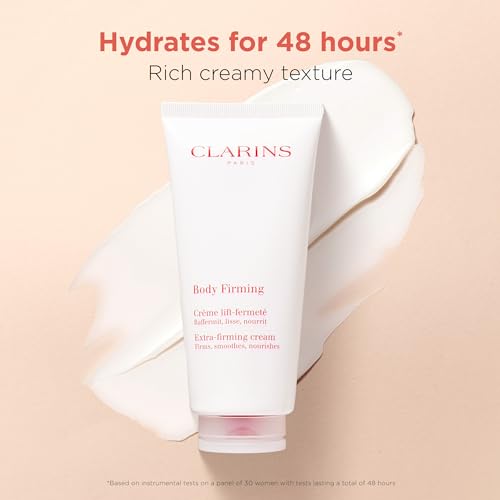 Clarins Extra-Firming Body Cream | Anti-Aging Body Lotion | Visibly Firms, Tightens and Smoothes | 96% Natural Ingredients, Including Organic Shea Butter and Organic Aloe Vera Extract | 6.6 Ounces