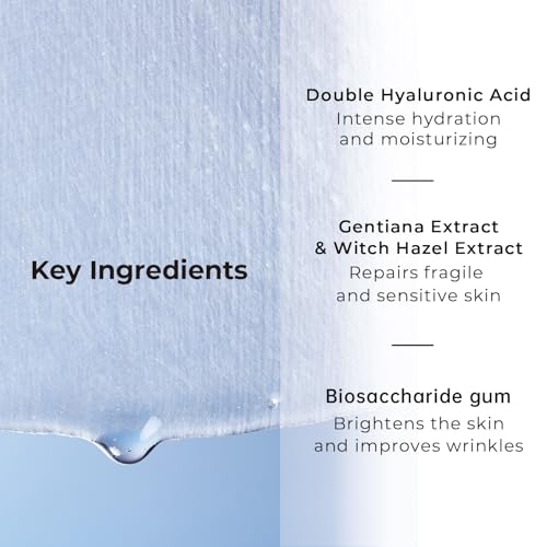 +WIS+ Intensive Hydrating Natural Face Masks 24 EA | Hyaluronic Acid & Collagen | Tend Skin, Sensitive Skin Safe | Pore Minimizing, Elasticity Boost | Dehydrated Skin Repair | Galentines Gifts Bulk
