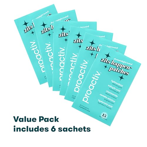 Proactiv Zits Happen® Hydrocolloid Acne Patches, Pimple Patches for Face and Back Acne with Pore Cleansing Salicylic Acid, 90 Count