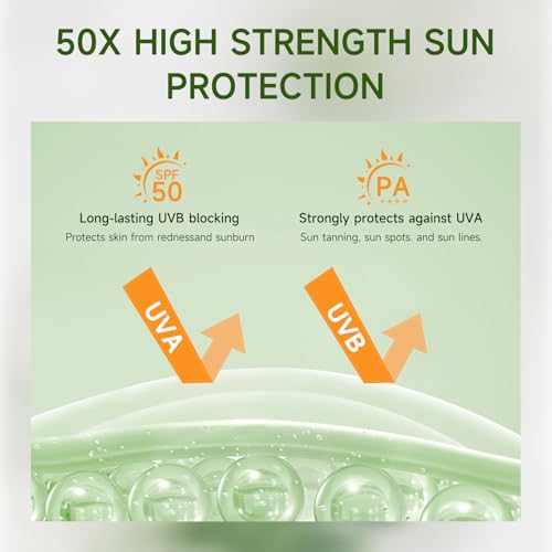 Sunscreen Stick SPF PA50++++ Centella Sunscreen Korean Sunscreen Stick Soothing Moisture Matte Sun Stick for Face & Body Non Greasy, No White Cast