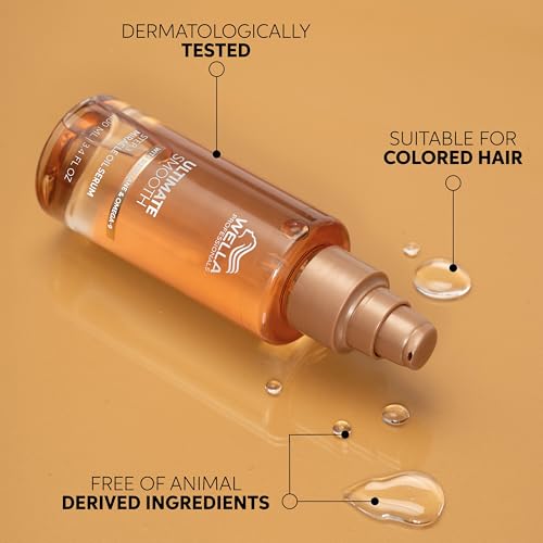 Wella Professionals ULTIMATE SMOOTH Miracle Oil Serum for Dry, Dull & Frizzy Hair | Nourishes, Smooths & Adds a Silky Shine | With Squalane & Omega 9 | Heat Protectant | Color Safe