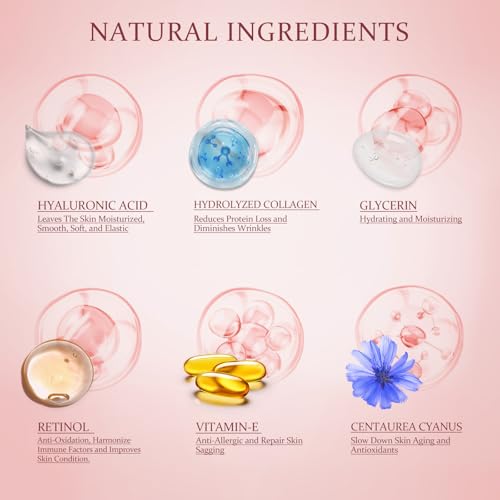 YOYORY Under Eye Patches Masks - for Fine Lines with Collagen and Hyaluronic Acid, Dark Circles,Eye bags,and Fade Wrinkles, puffiness Smoothing Skin Care Treatment for Women and Men, (60 Pcs) Pink