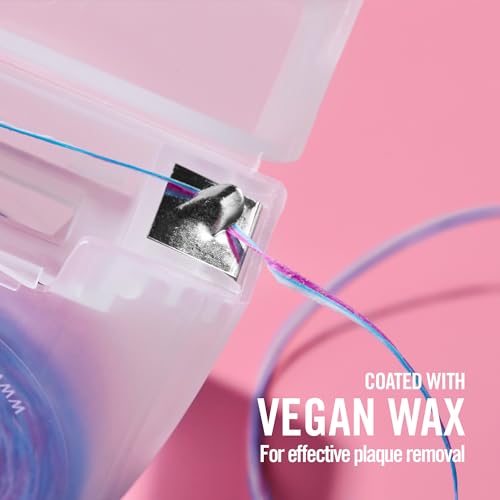 REACH POP Whitening Dental Floss, Peppermint, Baking Soda Infused, Teeth Whitening, Plaque Remover for Teeth, Shred Resistant, Vegan Wax, Cruelty Free, Oral Care, PFAS Free, 1 Pack, 54.6 yd