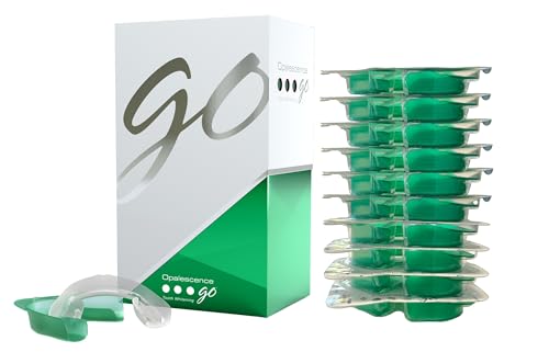 Opalescence Go 10% - Prefilled Teeth Whitening Trays Kit (10 Treatments) - 10% Hydrogen Peroxide - Mint Made by Ultradent Products. Go Teeth Whitening Kit -Mint- GO10-5193-1