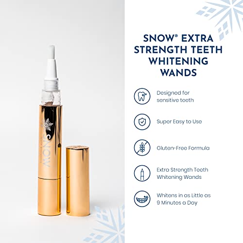 Snow Extra-Strength Teeth Whitening Serum - Oral Care Teeth Whitener Pen - Whitening Pen for Stain Removal & Whiter Teeth - Tooth Whitener with Potassium Nitrate and Hydroxyapatite - 1 Pack