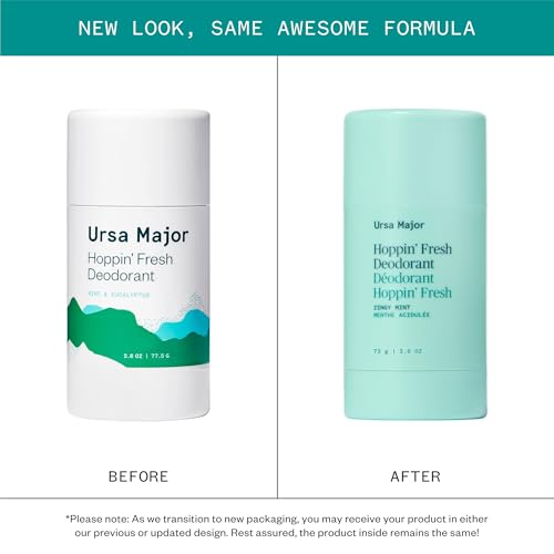 Ursa Major Hoppin' Fresh Deodorant | Natural, Aluminum-Free, Non-toxic, Cruelty-Free | Formulated for Men and Women | 2.6 ounce