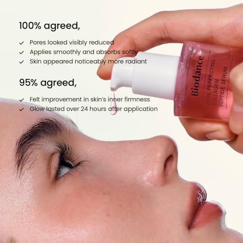 BIODANCE Collagen Plumper Duo: Pore Perfecting Collagen Peptide Serum & Facial Moisturizer, Korean Skincare Set for Plumping Glass Skin, Korean Skin Care, Valentines Day Gifts for Her, Skin Care Set