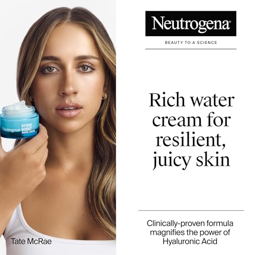 Neutrogena Hydro Boost Skincare Set, Hydro Boost Water Cream Face Moisturizer for 72-Hour Hydration, 1.7 Fl Oz, & Hydro Boost Hydrating Gel Facial Cleanser Trial Size, 0.5 Fl Oz, 2 Pack, Clear