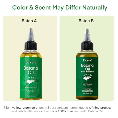 Dersie Batana Oil: Organic Batana Oil from Honduras - 100% Pure & Natural (4 fl oz)