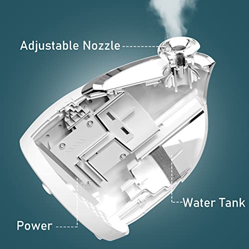 NewWay Nano Ionic Facial Steamer, Adjustable Nozzle Angle Aromatherapy Warm Mist Humidifier for Face Spa Sinuses Moisturizing, Homeuse or Salon