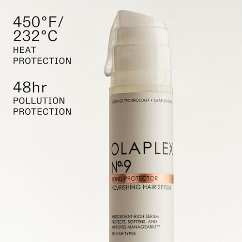 Olaplex Nº. 9 Bond Protector: Nourishing Hair Serum & Heat Protectant | Softens, Nourishes & Reduces Tangle & Static | For Coily, Curly, Straight, and Wavy, 90 mL / 3.0 Fl Oz
