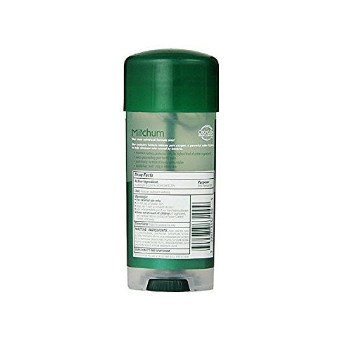 Mitchum Advanced Control Unscented Gel, Anti-Perspirant & Deodarant 3.4 oz (Pack of 5)
