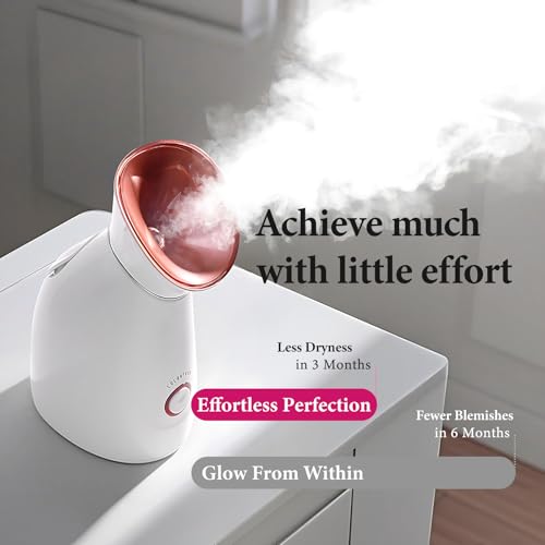 Colorfarm Facial Steamer Nano Ionic: Face Steamer Deep Cleaning Unclogs Pores - Humidifier Hot Mist Home Sauna Spa for Women Men Sinuses Moisturizing