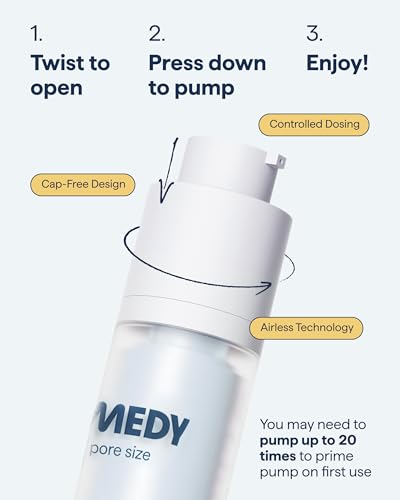 Remedy for Pore Size – Pore Refining Advanced Serum - Large Pore Minimizer with Retinol, BHA Salicylic Acid, Niacinamide – for Texture, Pimples, Blackheads – by Dermatologist Dr. Shah