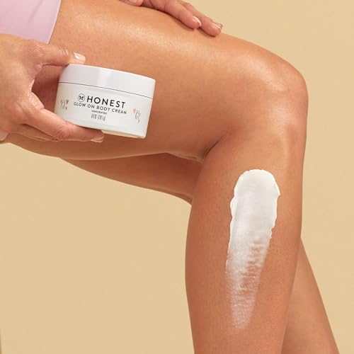 The Honest Company Mama Glow On Body Cream, Hydrates Firms and Tightens Skin, Shea Butter Avocado Oil Vitamin E 6 oz
