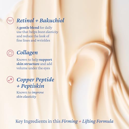 belif Retinol Firming Eye Serum – Aqua Bomb Lifting Eye Gel with Collagen & Bakuchiol for Puffiness, Fine Lines & Wrinkles, Peptide & Hyaluronic Acid, Korean Skin Care