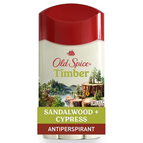 Old Spice Dry Feel Antiperspirant Deodorant for Men, 24/7 Freshness, 24/7 Sweat & Odor Protection, Gentle on Skin with Skin Conditioners, Timber with Sandalwood + Cypress Scent, 2.6 oz