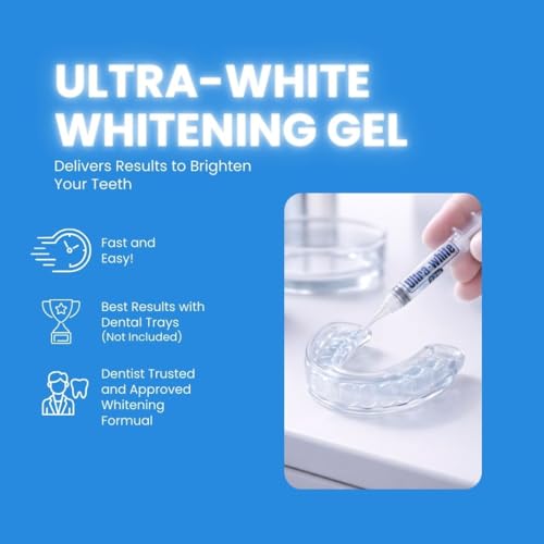 22% Teeth Whitening Gel Large 5 Tubes 3.8 ml of Gel use for Beautiful White Smile