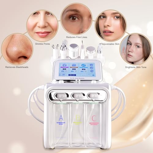 Hydrogen Oxygen 7 in1 Diamond Microdermabrasion Machine，Facial Peeling Skin Care for Salon Personal Home Use