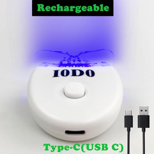 Rechargeable Teeth Whitening Light 5 LED Blue UV Teeth Whitening Lamp Professional LED Accelerator Lights Only(Gel Not Included)