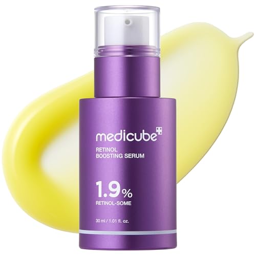medicube Retinol Boosting Serum | Intensive Firming, Hydration & Plumping Care with Retinol, Peptides & Vitamins | Pore-Refining, Smooth Radiant Skin | Korean Skincare, 1.01 fl. oz