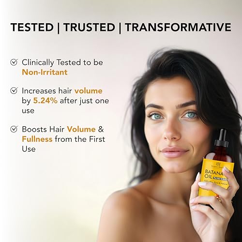 Botanic Hearth Batana Oil for Hair Growth, Dr Sebi Inspired, 100% Raw & Pure Batana Oil from Honduras, Nourishing Scalp & Hair Treatment for Thickness & Strength, All Hair Types, 2 fl oz