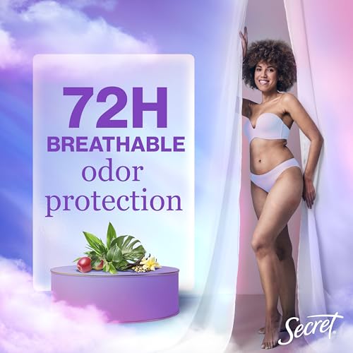 Secret Fresh Antiperspirant Deodorant for Women, 72hr Breathable Sweat & Odor Protection, Instant Freshness & Gentle, PH Balancing Minerals, Invisible Solid, Cozy Vanilla Scent, 2.6 oz (Pack of 3)