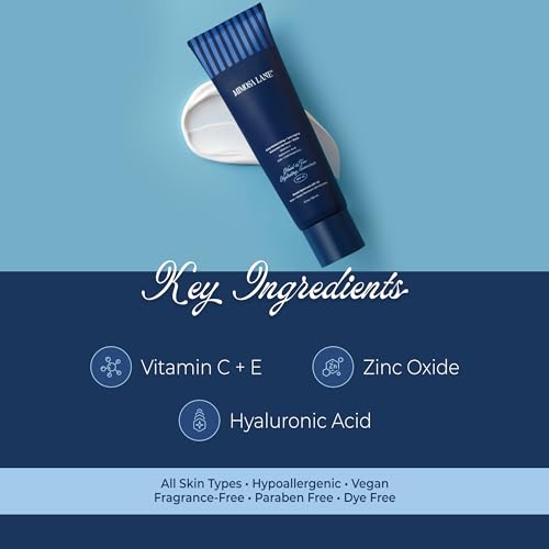 Head-to-Toe Hydrating Sunscreen for Face and Body, Broad Spectrum SPF 45, Daily Moisturizer with Anti-Aging Hyaluronic Acid and Vitamin C, Water Resistant, Fragrance-Free, Vegan, 5.1 oz