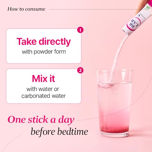 [30Days Collagen Care] Goodnight Collagen, 30 Days Miracle Beauty Pack, Powder Stick Korean Marine Collagen, Fish Collagen for Woman,Vitamin C, Fast Absorption, Fruit Flavored, Glutathione, Elastin, M