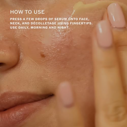 Sahajan Radiance Vitamin C Face Serum with Centella + Hyaluronic Acid | Clinically-Proven Clean Ayurvedic Anti-Aging Facial Serum | All Skin Types | Fine Lines & Wrinkles | 1 fl oz