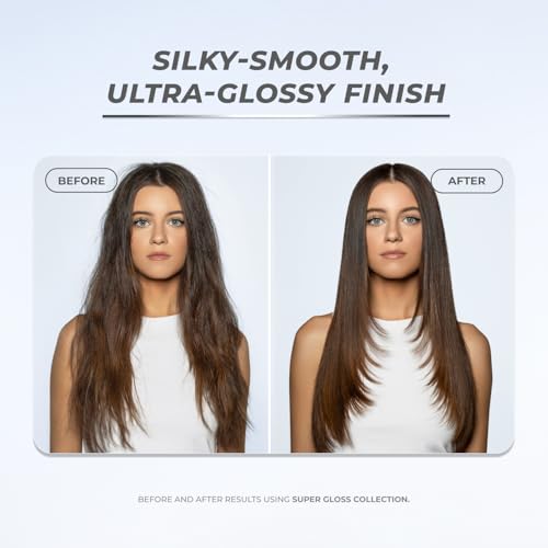 XMONDO Hair Super Gloss Ultra Frizz Defense Spray, Advanced Vegan Anti-Frizz Treatment with Humishield Technology for Smooth, Shiny Hair, 6.7 Fl. Oz