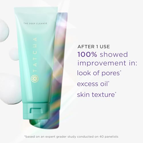 TATCHA The Deep Cleanse | Deep, Gentle Exfoliating Cleanser, Lifts Dirt, Minimizes Excess Oil & Unclogs & Tightens Pores