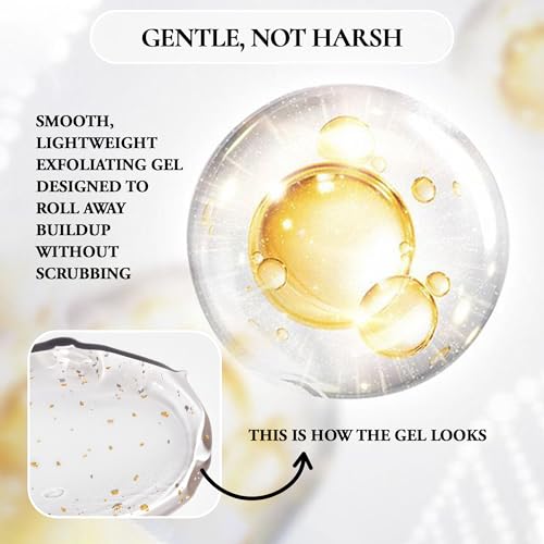 Vivo Per Lei Facial Peeling Gel - Helps Address Dead Skin Buildup - Gentle Exfoliating Gel for Rough, Dry, Sensitive or Mature Skin - Face and Body Scrub - Non Abrasive - 4.05 Fl. Oz.