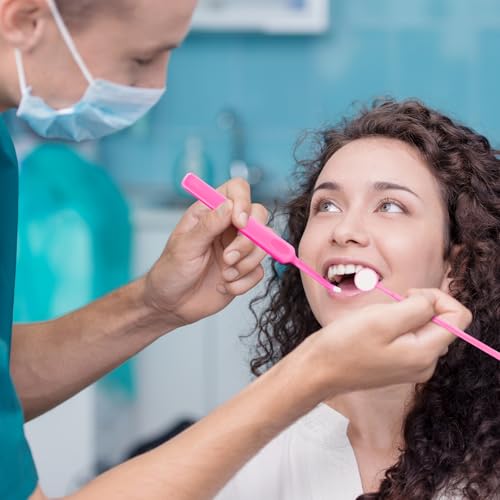 7-in-1 Orthodontic Oral Care Kit with Case – Toothbrush, End Tuft Toothbrush, Dental Mirror, Interdental Brush, Dental Floss and Threaders, Dental Wax, Portable Hygiene Set for Braces Daily Use (Pink)