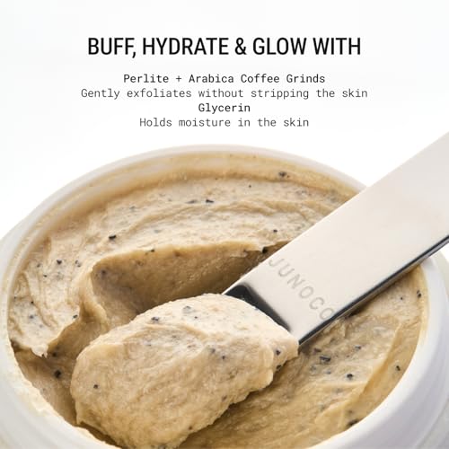 JUNO & Co. Buffing Butter, Buttery Body Scrub with Refillable Pod for Exfoliating & Hydrating 85 g/3.0 oz