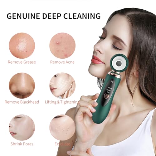 2025 Blackhead Remover Pore Vacuum, Visual Rechargeable Blackhead Vacuum Facial Pore Cleaner-3 Suction Soft Silicone,3 Probes,USB Kit Electric Acne Extractor Tool for Adult