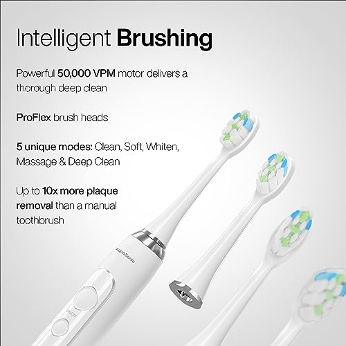 AquaSonic Home Dental Center PRO – Brushing & Flossing Made Easy – Brush & Floss – Power Toothbrush & Water Flosser – Whiter Teeth & Healthier Gums