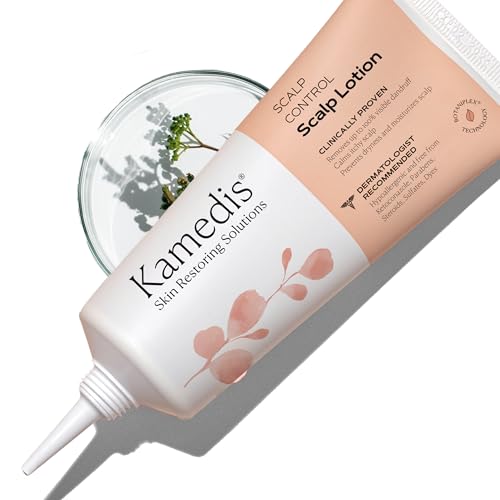 KAMEDIS Scalp Moisturizer Lotion For Dry, Itchy, Dandruff, Flaky & Sensitive Scalp. Over-Night Mask Treatment Botanicals-Based. Parabens Free. 3.38 Fl Oz.